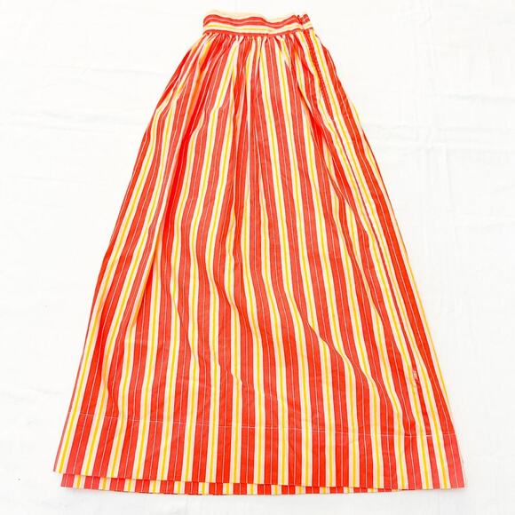 Molo Brittany 4192 Coral Sunshine Stripe Midi Skirt Size 148/152 Size Medium - Picture 5 of 5
